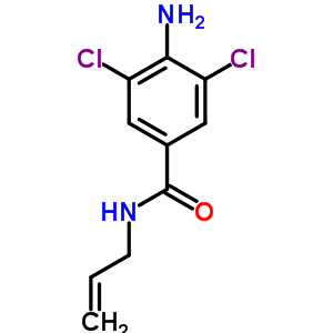 4-氨基-3,5-二氯-n-(2-丙烯基)苯甲酰胺結(jié)構(gòu)式_63887-31-0結(jié)構(gòu)式