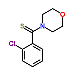 (2-氯苯基)-4-嗎啉-甲烷硫酮結(jié)構(gòu)式_6391-91-9結(jié)構(gòu)式