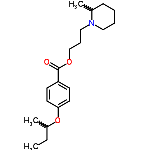 3-(2-甲基哌啶)丙基 p-仲丁氧基苯甲酸結(jié)構(gòu)式_63916-69-8結(jié)構(gòu)式