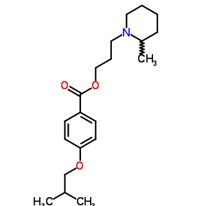 3-(2-甲基哌啶)丙基 p-異丁氧基苯甲酸結(jié)構(gòu)式_63916-90-5結(jié)構(gòu)式