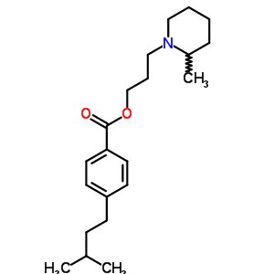 3-(2-甲基哌啶)丙基 p-異戊基苯甲酸結(jié)構(gòu)式_63916-91-6結(jié)構(gòu)式