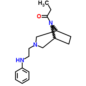 3-(2-苯胺乙基)-8-丙酰基-3,8-二氮雜雙環(huán)[3.2.1]辛烷結(jié)構(gòu)式_63978-10-9結(jié)構(gòu)式