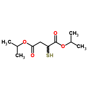 2-疏基琥珀酸二異丙酯結(jié)構(gòu)式_63979-80-6結(jié)構(gòu)式