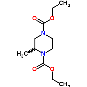 2-甲基-1,4-哌嗪二羧酸二乙酯結(jié)構(gòu)式_63981-45-3結(jié)構(gòu)式