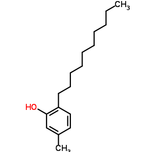 5-甲基-2-癸基苯酚結構式_63989-80-0結構式