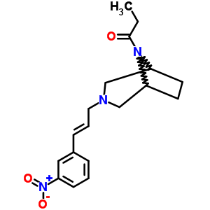 8-丙?；?3-[3-(3-硝基苯基)-2-丙烯基]-3,8-二氮雜雙環(huán)[3.2.1]辛烷結(jié)構(gòu)式_63990-46-5結(jié)構(gòu)式
