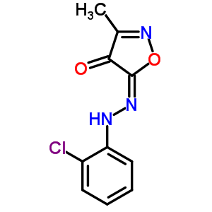 3-甲基異噁唑二酮-4,5 o-氯苯肼酮結(jié)構(gòu)式_64047-50-3結(jié)構(gòu)式