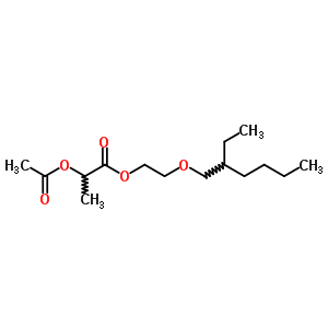 2-乙酰氧基丙酸 2-(2-乙基己氧基)乙酯結(jié)構(gòu)式_64058-37-3結(jié)構(gòu)式