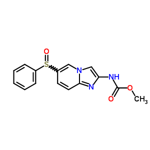 6-(苯基亞磺?；?H-咪唑并[1,2-a]吡啶-2-基氨基甲酸甲酯結(jié)構(gòu)式_64064-54-6結(jié)構(gòu)式