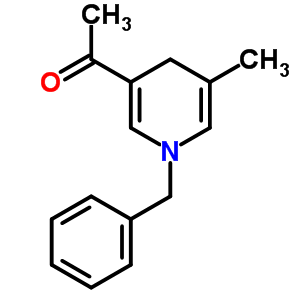 1-[1,4-二氫-5-甲基-1-(苯基甲基)-3-吡啶]-乙酮結構式_64497-95-6結構式