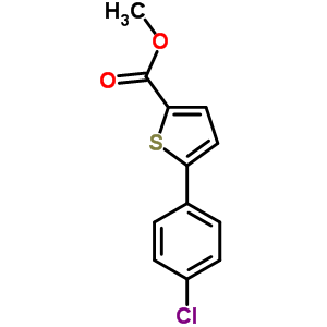 5-(4-氯苯基)噻吩-2-羧酸甲酯結構式_649569-56-2結構式