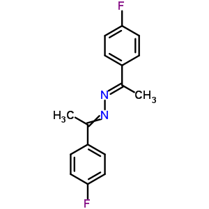 1-(4-氟苯基)-, 2-[1-(4-氟苯基)亞乙基]肼酮乙酮結(jié)構(gòu)式_64985-95-1結(jié)構(gòu)式
