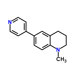 1-甲基-6-(4-吡啶)-1,2,3,4-四氫喹啉結(jié)構(gòu)式_6516-95-6結(jié)構(gòu)式