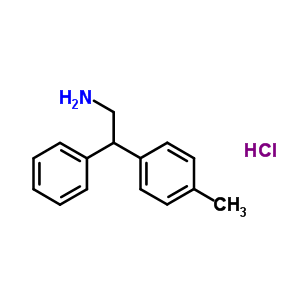 2-(4-甲基苯基)-2-苯乙胺鹽酸鹽結構式_6582-22-5結構式