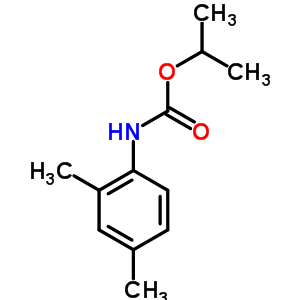 丙烷-2-基 N-(2,4-二甲基苯基)氨基甲酸酯結(jié)構(gòu)式_6622-37-3結(jié)構(gòu)式