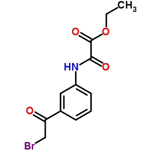 2-[[3-(2-溴乙?；?苯基]氨基]-2-氧代-乙酸乙酯結(jié)構(gòu)式_6632-29-7結(jié)構(gòu)式