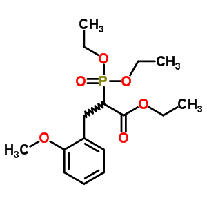 2-二乙氧基膦-3-(2-甲氧基苯基)丙酸乙酯結(jié)構(gòu)式_66324-95-6結(jié)構(gòu)式