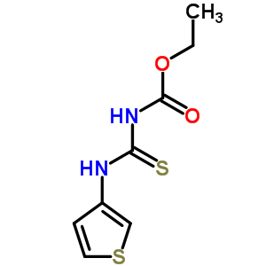 n-(噻吩-3-基硫代氨基甲酰)氨基甲酸乙酯結(jié)構(gòu)式_66645-98-5結(jié)構(gòu)式