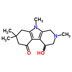 1,2,3,4,6,7,8,9-八氫-4-羥基-2,7,7,9-四甲基-5H-吡啶并[3,4-b]吲哚-5-酮結(jié)構(gòu)式_66842-72-6結(jié)構(gòu)式