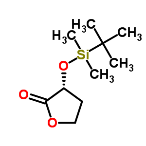 (+)-(3R)-3-{[叔丁基(二甲基)甲硅烷基]氧基}二氫呋喃-2(3H)-酮結(jié)構(gòu)式_669000-31-1結(jié)構(gòu)式