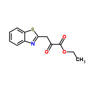 3-苯并噻唑-2-基-2-氧代-丙酸乙酯結(jié)構(gòu)式_66904-39-0結(jié)構(gòu)式