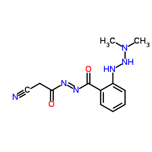 N-(2-氰基乙?；?亞氨基-2-(2-二甲基氨基肼基)苯甲酰胺結構式_66974-85-4結構式