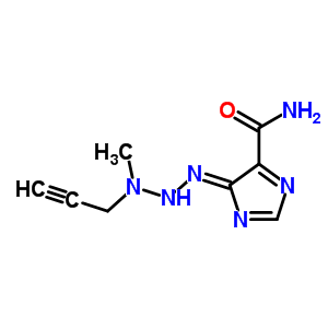 5-[3-甲基-3-(2-丙炔)-1-三氮雜烯]-1H-咪唑-4-羧酰胺結(jié)構(gòu)式_66975-19-7結(jié)構(gòu)式