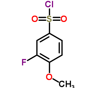 3-氟-4-甲氧基苯磺酰氯結(jié)構(gòu)式_67475-55-2結(jié)構(gòu)式