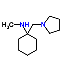 甲基-(1-吡咯烷-1-甲基環(huán)己基)-胺結構式_675602-55-8結構式