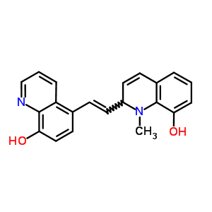 5-[(E)-2-(8-羥基-1-甲基-2H-喹啉-2-基)乙烯]喹啉-8-醇結(jié)構(gòu)式_6759-82-6結(jié)構(gòu)式