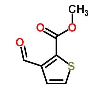 3-甲酰基-噻吩-2-羧酸甲酯結(jié)構(gòu)式_67808-71-3結(jié)構(gòu)式