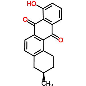 (R)-8-羥基-3-甲基-1,2,3,4-四氫苯[a]蒽-7,12-二酮結(jié)構(gòu)式_681001-30-9結(jié)構(gòu)式