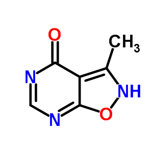3-甲基異噁唑并[5,4-d]嘧啶-4(5h)-酮結(jié)構(gòu)式_68571-74-4結(jié)構(gòu)式