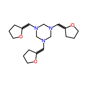 六氫-1,3,5-三[(四氫-2-呋喃)甲基]-1,3,5-三嗪結構式_69141-51-1結構式