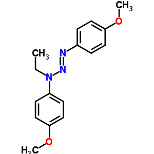 N-乙基-4-甲氧基-N-(4-甲氧基苯基)二氮雜烯-苯胺結(jié)構(gòu)式_69391-86-2結(jié)構(gòu)式