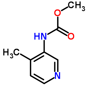 n-(4-甲基吡啶-3-基)氨基甲酸甲酯結(jié)構(gòu)式_694495-63-1結(jié)構(gòu)式