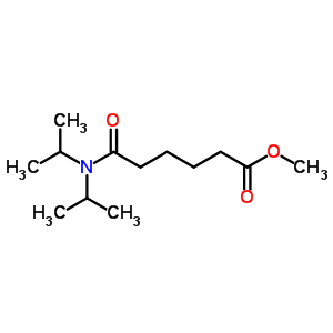 5-(二丙烷-2-基氨基甲酰)戊酸甲酯結(jié)構(gòu)式_6946-67-4結(jié)構(gòu)式