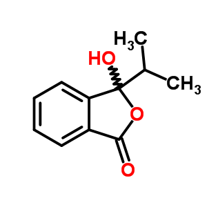 3-羥基-3-(1-甲基乙基)-1(3H)-異苯并呋喃酮結(jié)構(gòu)式_6962-79-4結(jié)構(gòu)式