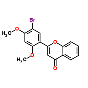 2-(5-溴-2,4-二甲氧基苯基)-4H-1-苯并吡喃-4-酮結(jié)構(gòu)式_6971-19-3結(jié)構(gòu)式
