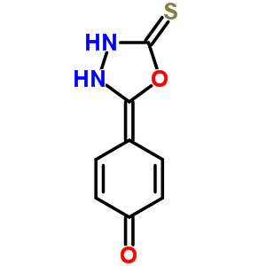 5-(4-羥基苯基)-1,3,4-噁二唑-2(3H)-硫酮結(jié)構(gòu)式_69829-90-9結(jié)構(gòu)式