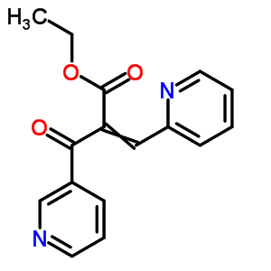 2-(吡啶-3-羰基)-3-吡啶-2-基-2-丙酸乙酯結(jié)構(gòu)式_70076-51-6結(jié)構(gòu)式
