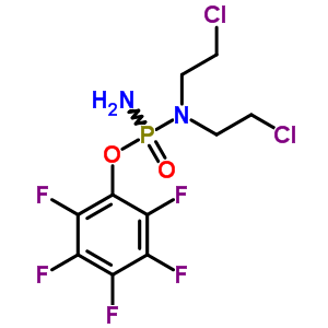N-[氨基-(2,3,4,5,6-五氟苯氧基)膦]-2-氯-n-(2-氯乙基)乙胺結(jié)構(gòu)式_70539-68-3結(jié)構(gòu)式