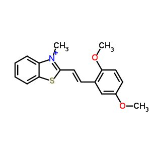 2-[(E)-2-(2,5-二甲氧基苯基)乙烯]-3-甲基-苯并噻唑結(jié)構(gòu)式_71015-37-7結(jié)構(gòu)式