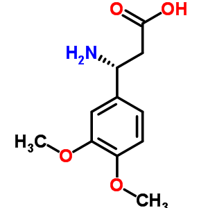 (R)-3-氨基-3-(3,4-二甲氧基苯基)-丙酸結構式_713513-03-2結構式