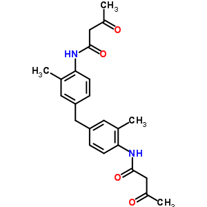 N-[2-甲基-4-[[3-甲基-4-(3-氧代丁?；被?苯基]甲基]苯基]-3-氧代-丁酰胺結(jié)構(gòu)式_71655-97-5結(jié)構(gòu)式