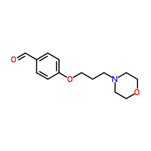 4-(3-嗎啉-4-丙氧基)-苯甲醛結(jié)構(gòu)式_71760-44-6結(jié)構(gòu)式