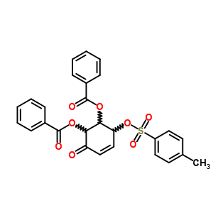 [4s-(4a,5b,6a)]-(9ci)-5,6-雙(苯甲?；趸?-4-[[(4-甲基苯基)磺?；鵠氧基]-2-環(huán)己烯-1-酮結(jié)構(gòu)式_72263-11-7結(jié)構(gòu)式