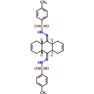 N-[[(4aS,8aR,9aR,10aS)-10-[(4-甲基苯基)磺酰基肼基]-1,4,4a,5,8,8a,9a,10a-八氫蒽-9-基]氨基]-4-甲基-苯磺酰胺結(jié)構(gòu)式_72284-68-5結(jié)構(gòu)式