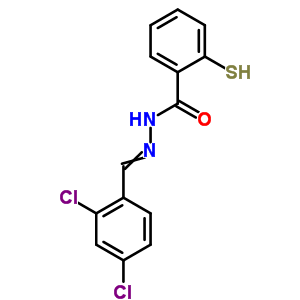 N-[(2,4-二氯苯基)亞甲基氨基]-2-磺酰基-苯甲酰胺結(jié)構(gòu)式_7249-50-5結(jié)構(gòu)式