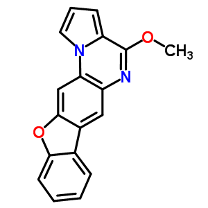 4-甲氧基(1)苯并呋喃并(3,2-g)吡咯并(1,2-a)喹噁啉結構式_72499-66-2結構式